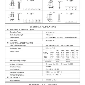 Single Slide Potentiometer with Dust Cover