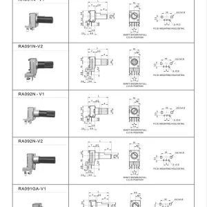 9mm Insulated Shaft Rotary Potentiometer