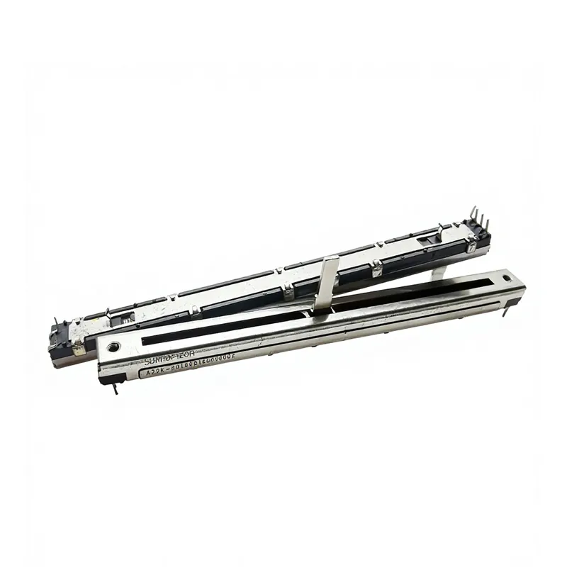 100 slide potentiometer sd1008g ha 100mm sealed dual gang slide potentiometer with mounting bracket