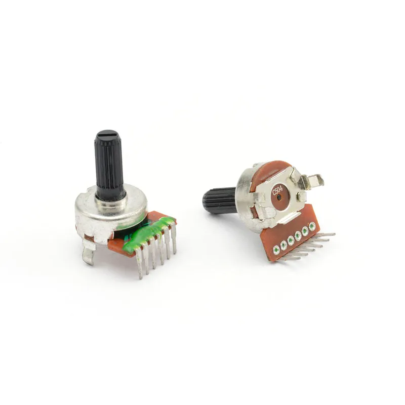 RB161G-H 16mm Dual-Gang Horizontal Rotary Potentiometer RB161G-H 16mm Dual-Gang Horizontal Rotary Potentiometer